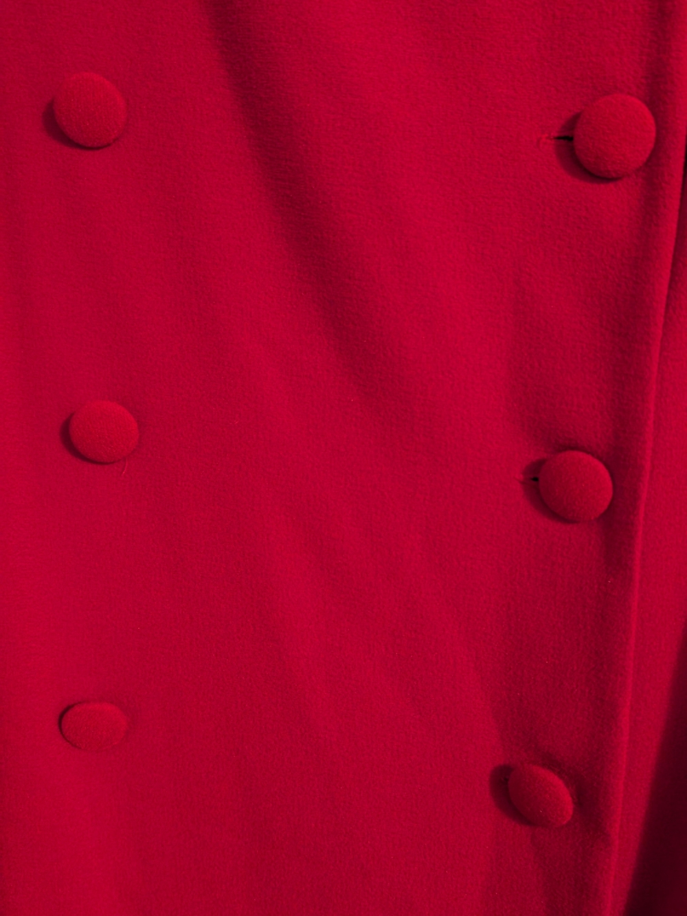 Danny & Nicole Red Double-Breasted Long Sleeve Dress - Picture 3 of 8